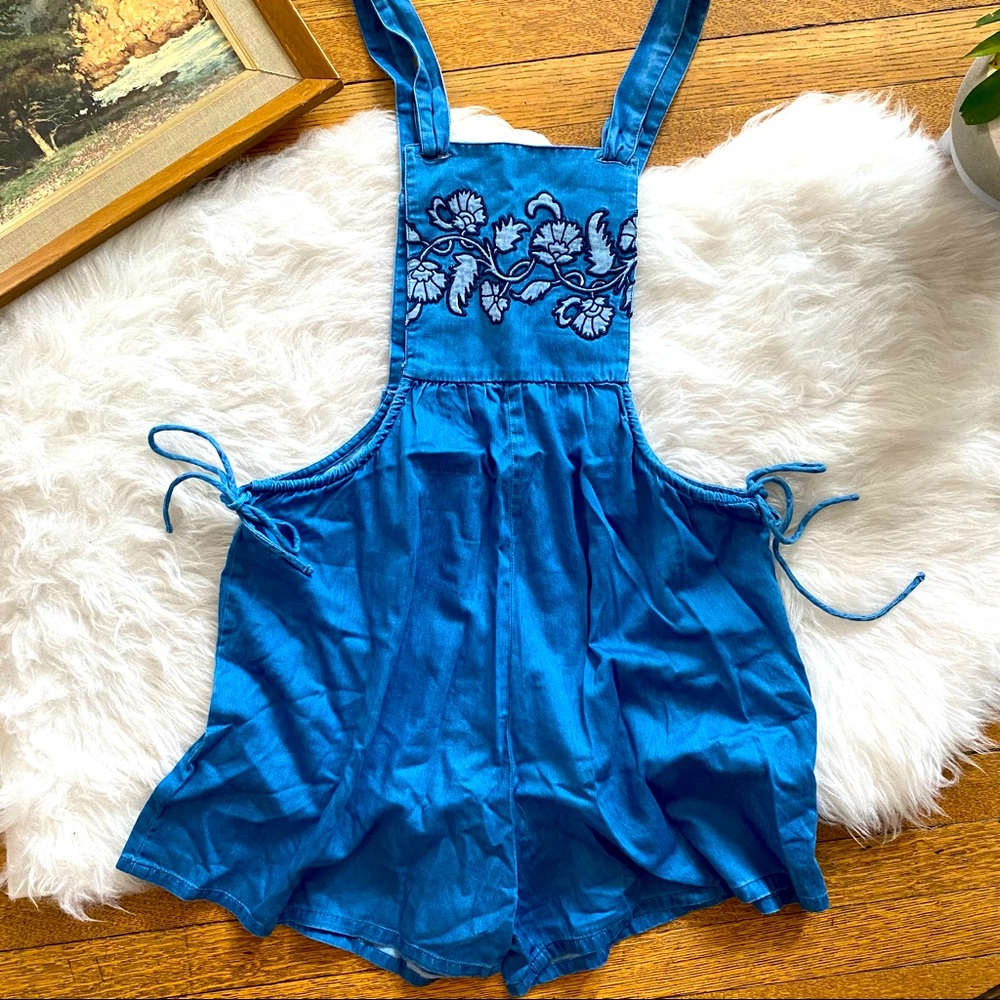 Element Eden Embroidered Overall Romper